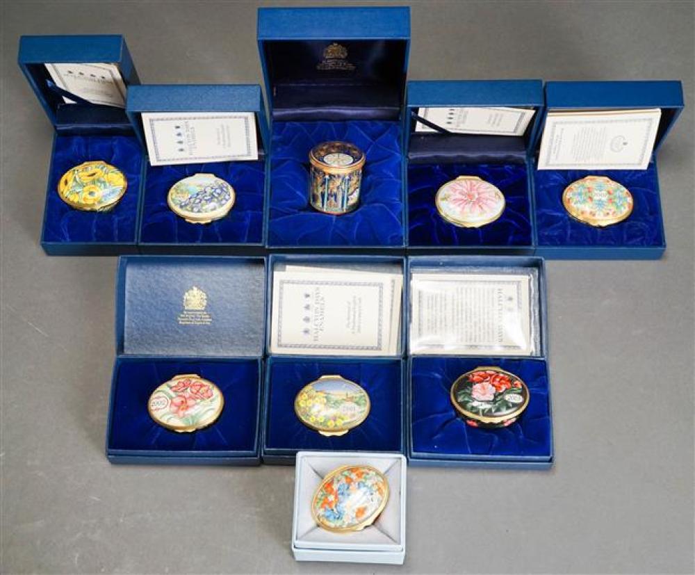 NINE HALCYON DAYS ENAMEL COMMEMORATIVE 325ffa