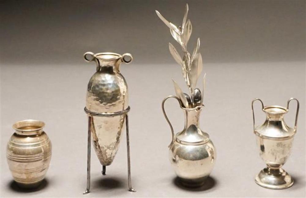GROUP WITH FOUR MINIATURE STERLING 326011