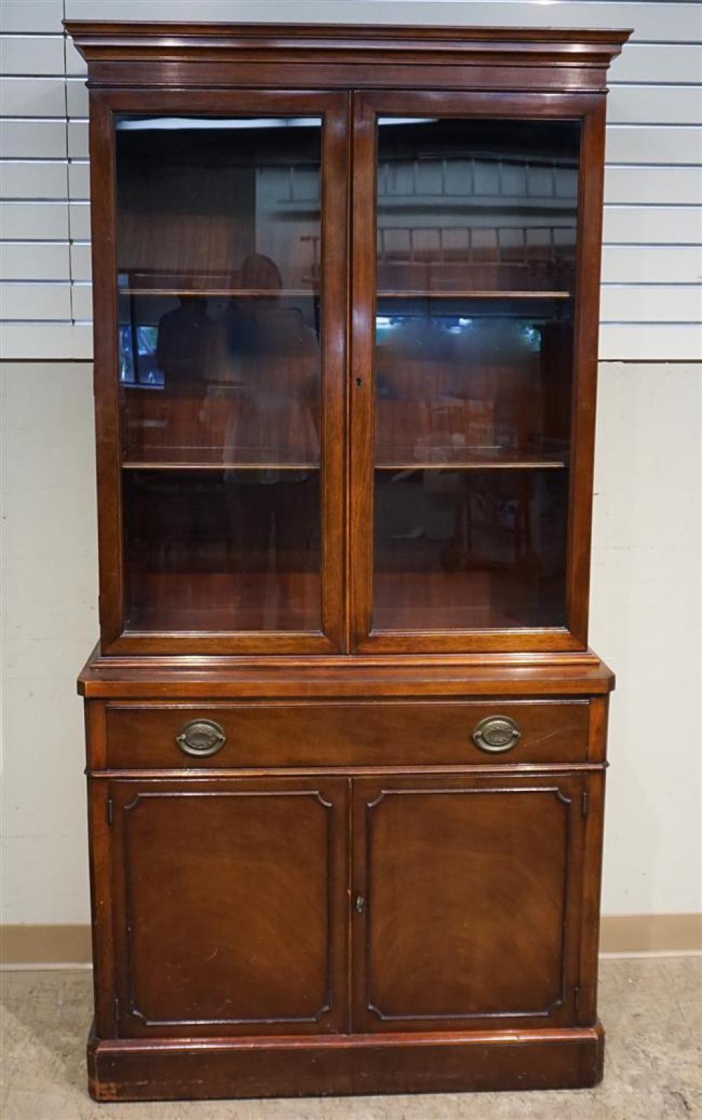 DREXEL MAHOGANY BOOKCASE, 72-1/2