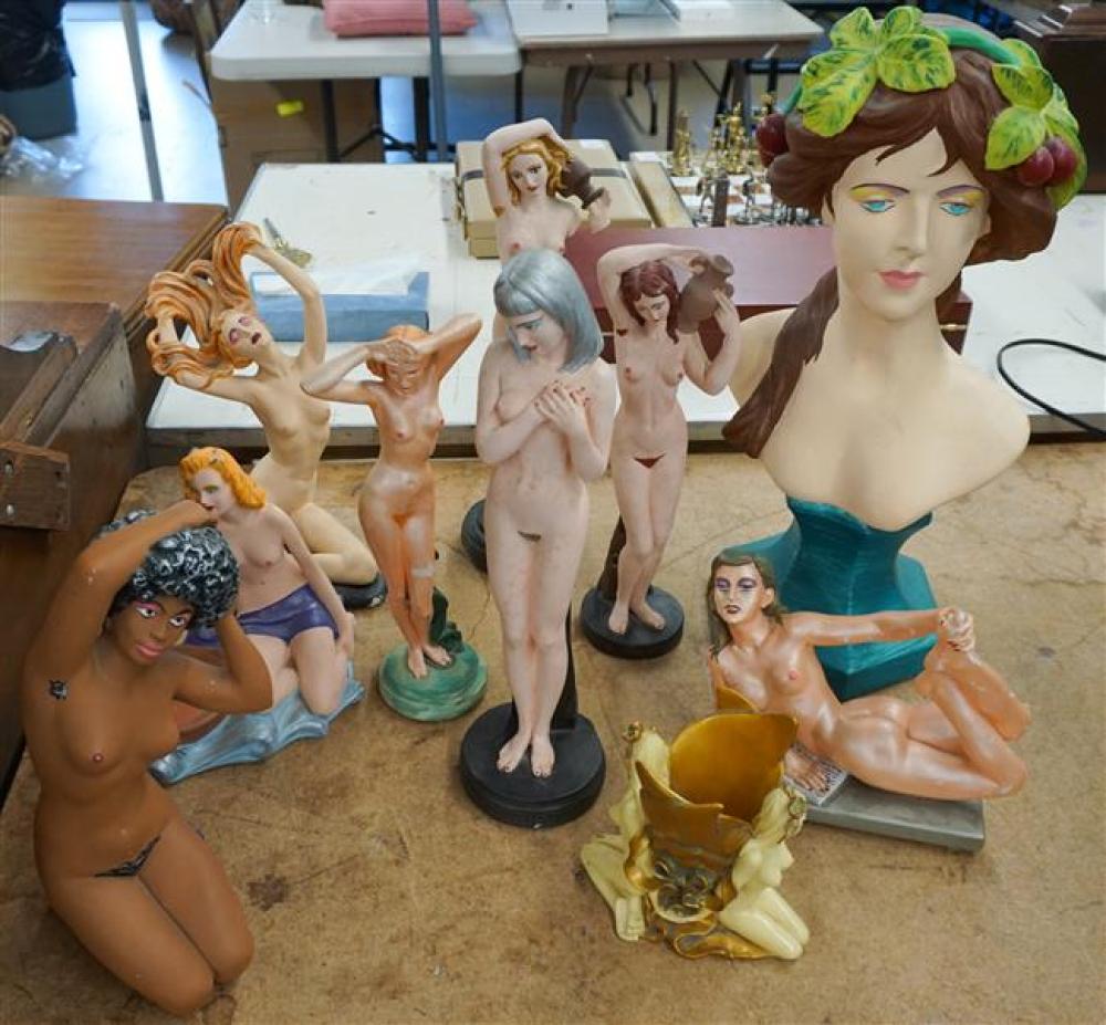 GROUP WITH TEN EROTIC COMPOSITE