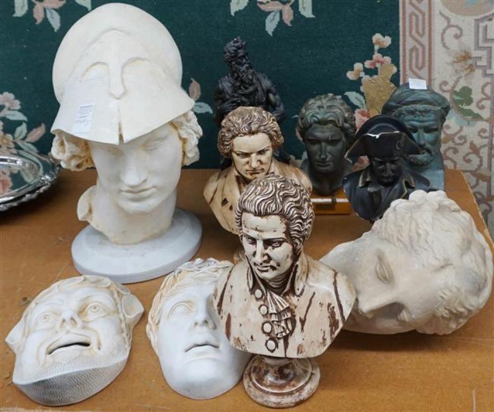 GROUP WITH 10 ASSORTED PLASTER