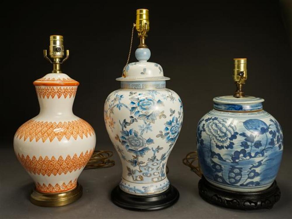 THREE CHINESE AND OTHER PORCELAIN
