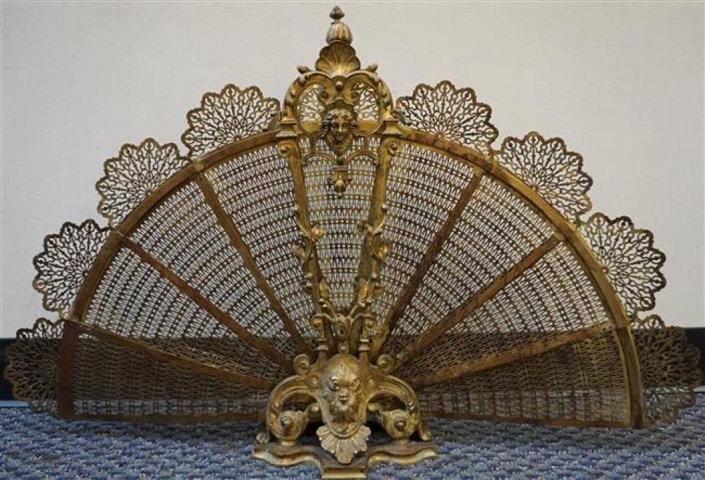 LOUIS XVI STYLE BRASS FAN FORM 3260a6