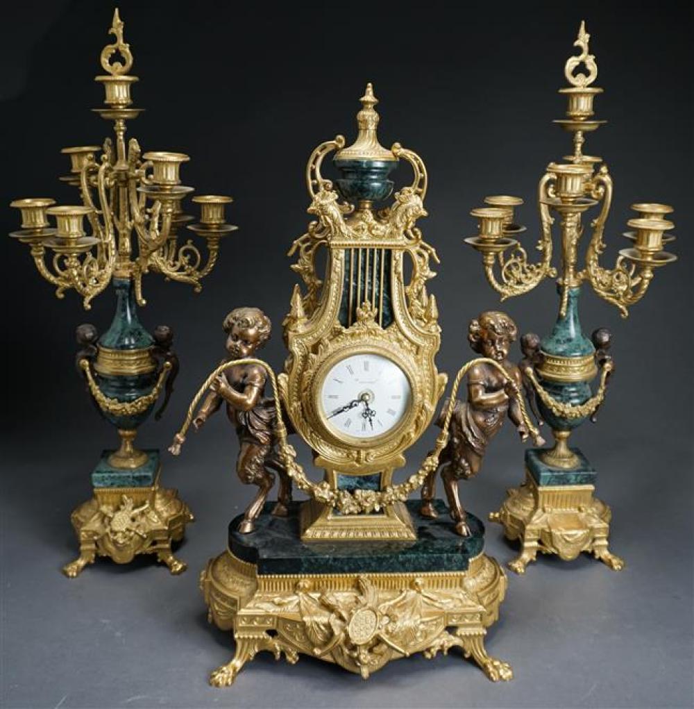 LOUIS XV STYLE GILT METAL AND MOTTLED 326107