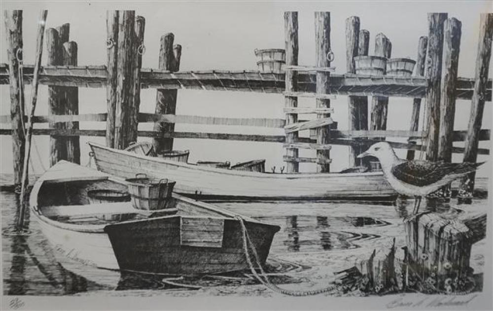 BRUCE A WOODWARD DOCK LITHOGRAPH  326141