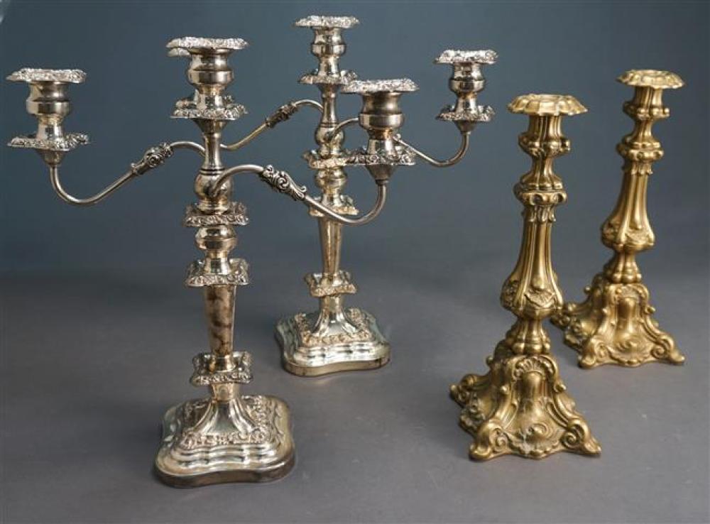 TWO PAIRS CANDLESTICKS: CONVERTIBLE