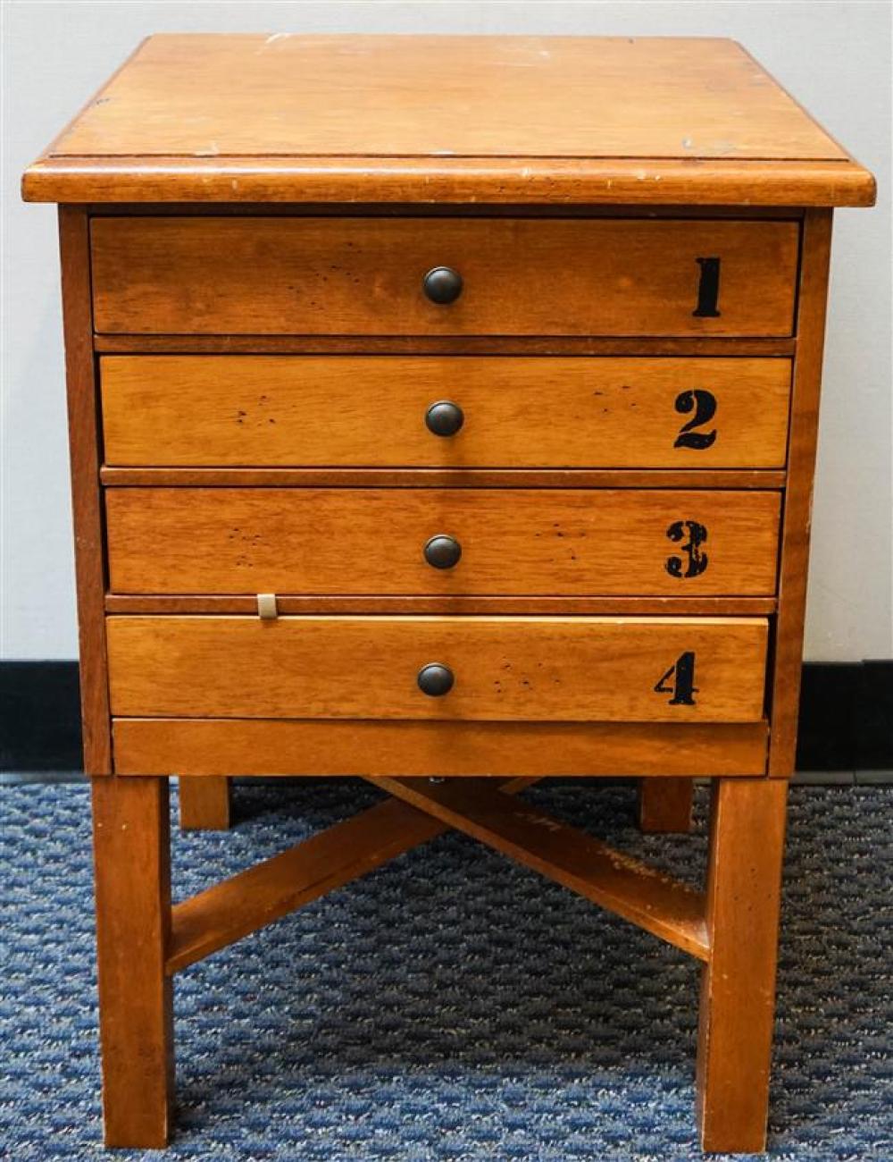 MODERN BIRCHWOOD FOUR-DRAWER GAMES