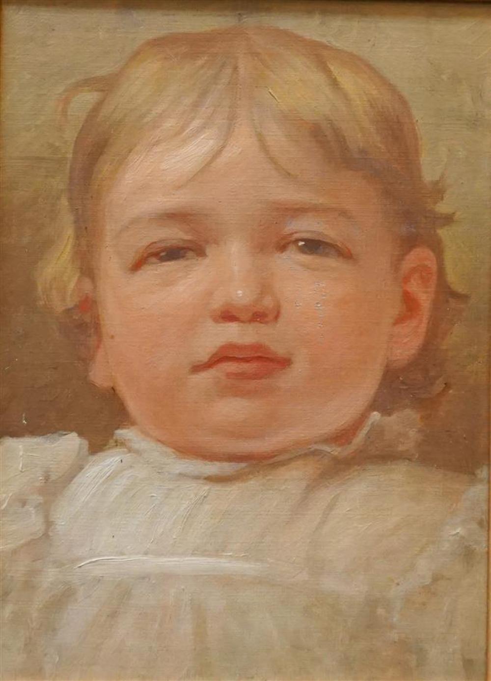 20TH CENTURY SCHOOL, PORTRAIT OF A BABY,