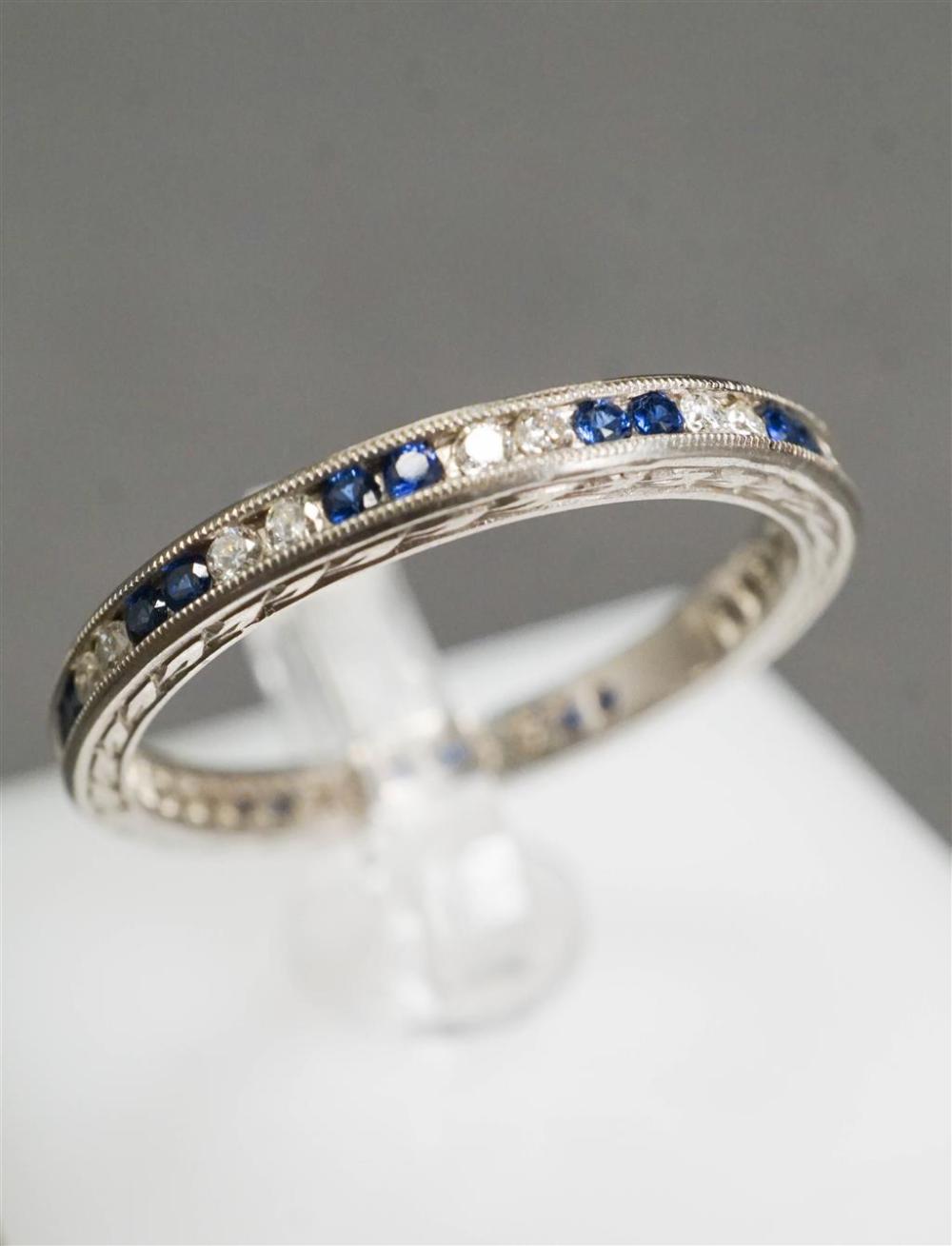 PLATINUM DIAMOND AND BLUE SAPPHIRE 326162