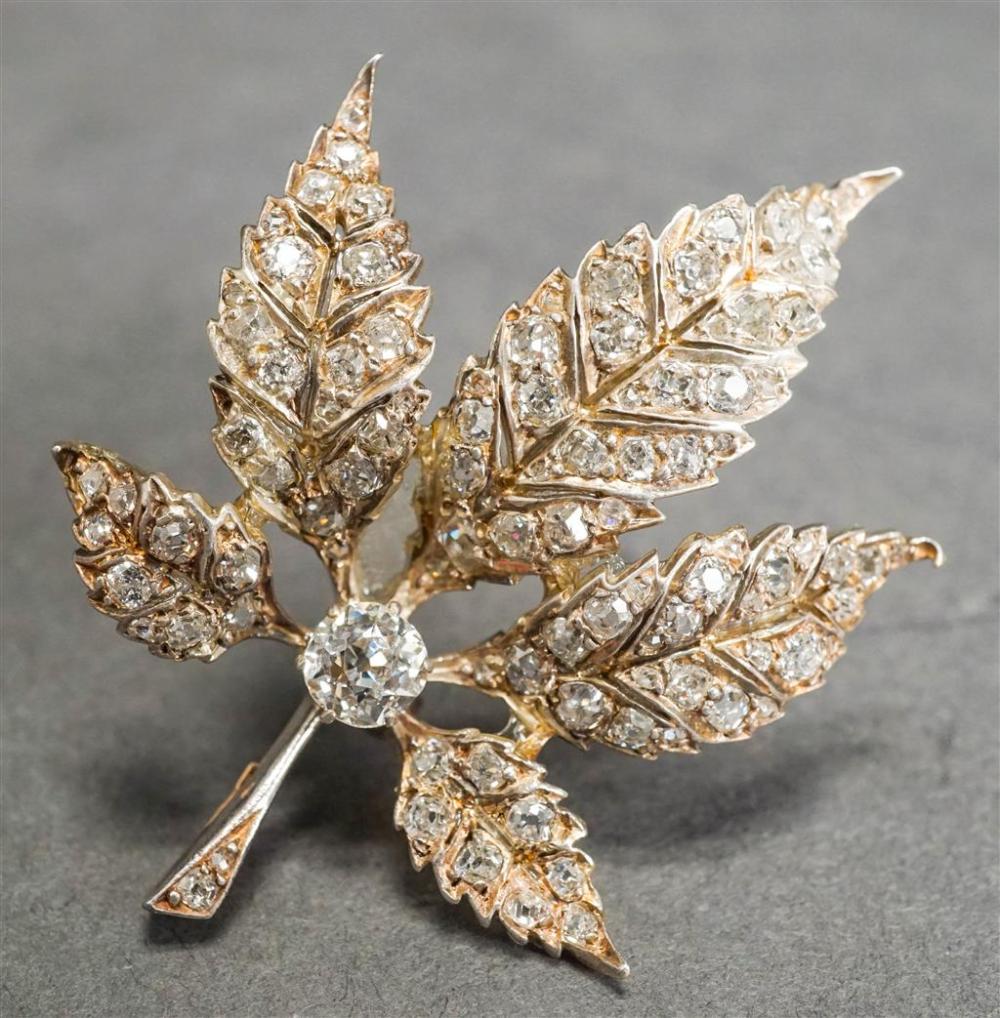 SILVER TOPPED YELLOW-GOLD AND DIAMOND