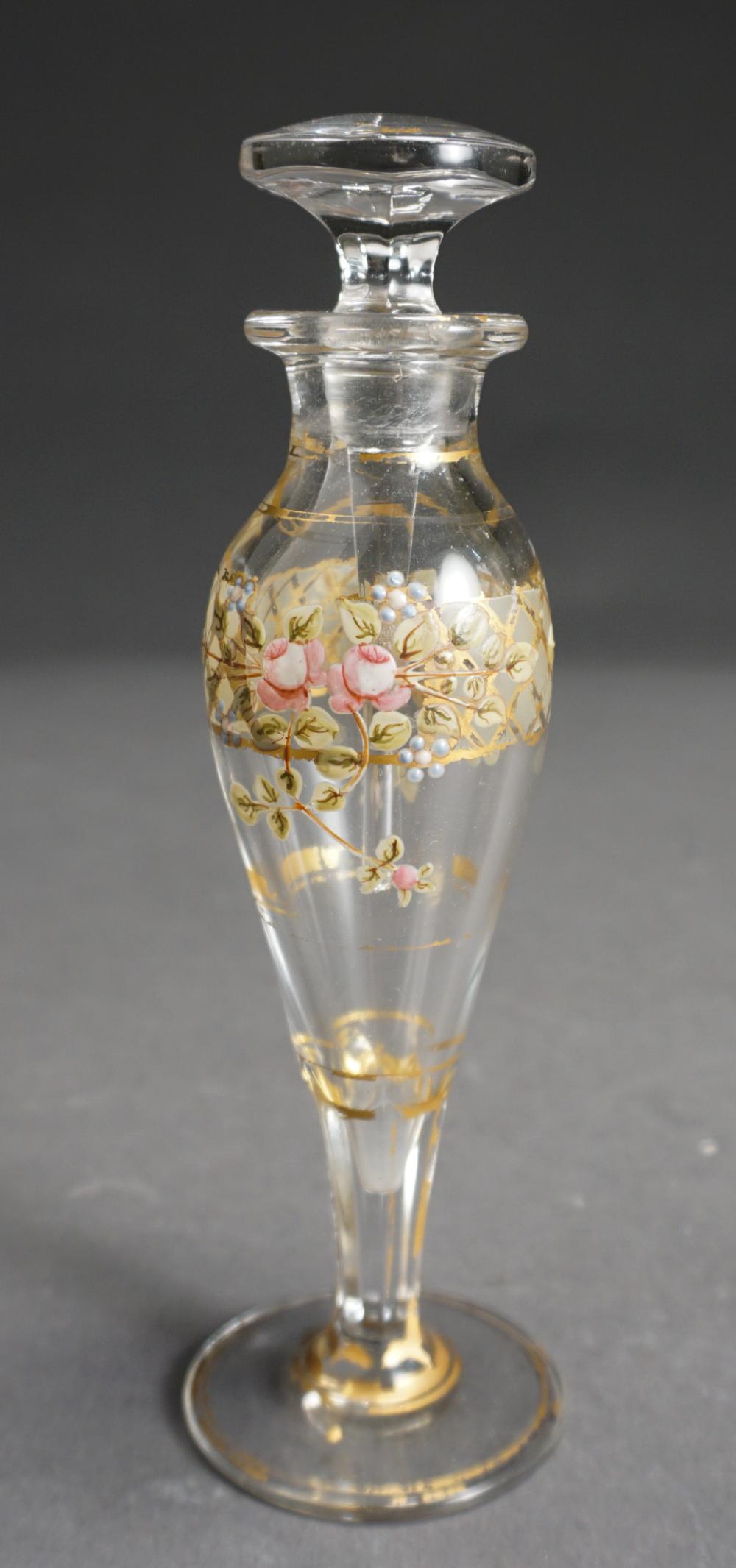 GILT AND ENAMEL DECORATED GLASS PERFUME