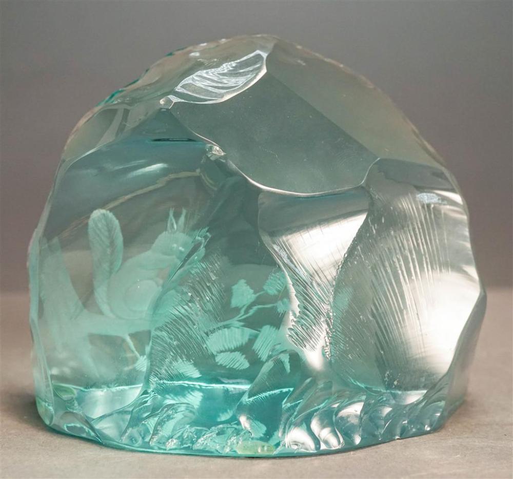 SWEDISH PALE GREEN GLASS SCULPTURESwedish 3261bf