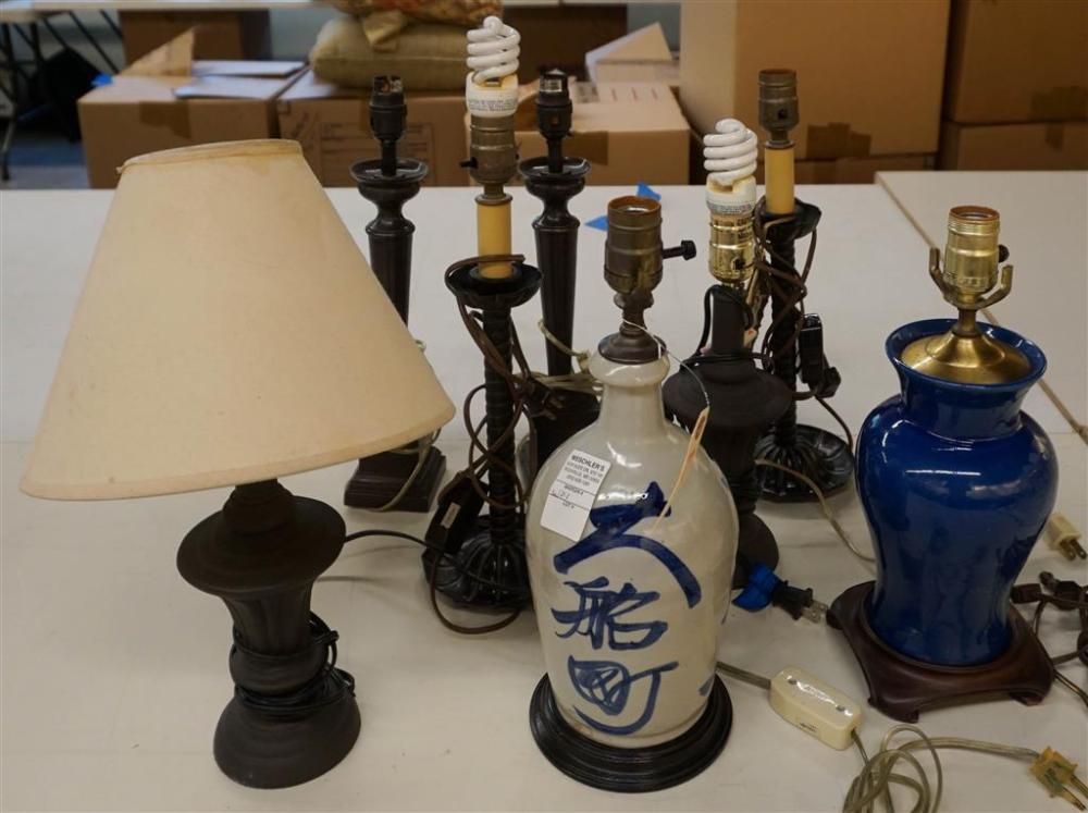 EIGHT TABLE LAMPSEight Table Lamps