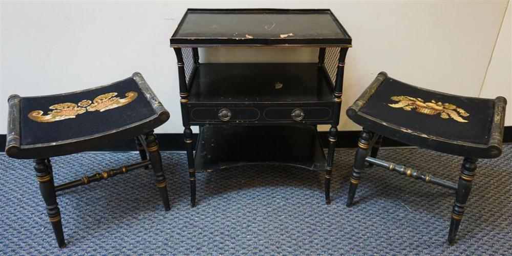 REGENCY STYLE EBONIZED WOOD SIDE 326225