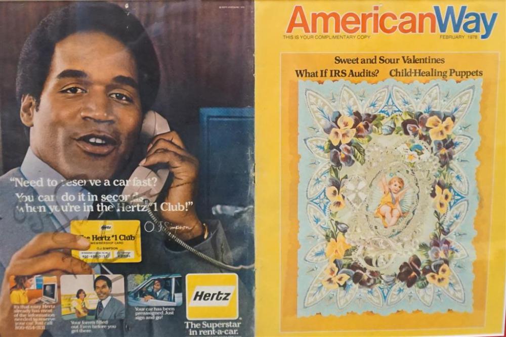 O J SIMPSON HERTZ AD APPARENTLY 326275