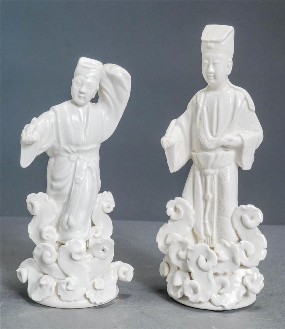 PAIR CHINESE BLANC DE CHINE FIGURES 32628c