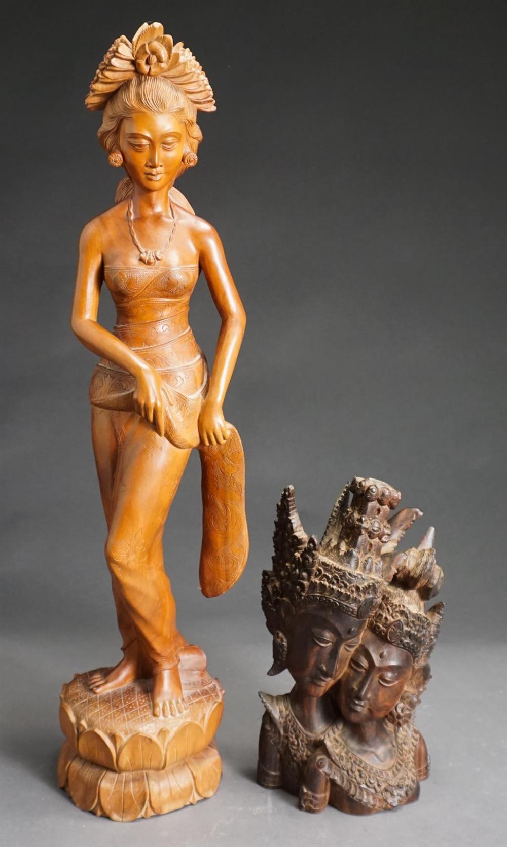 SOUTHEAST ASIAN CARVED FRUITWOOD