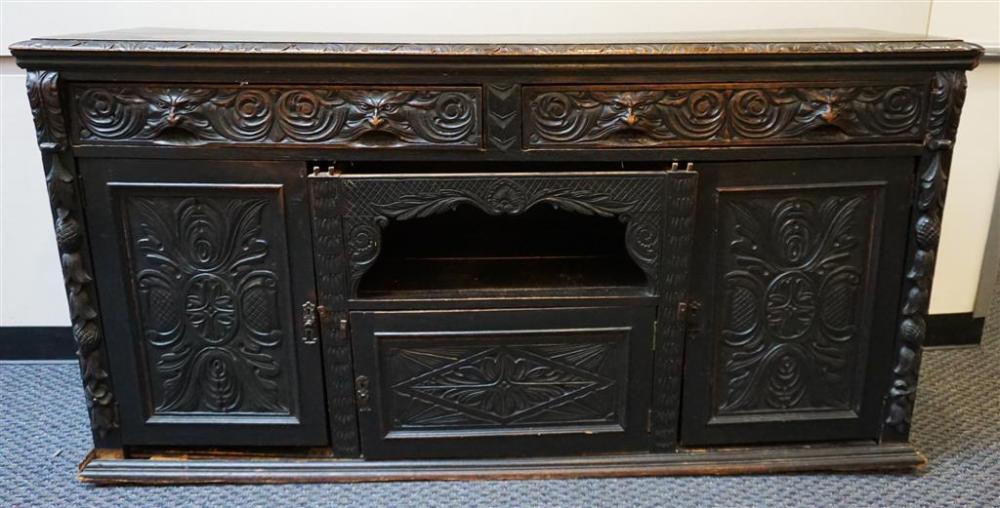 RENAISSANCE STYLE BLACK PAINTED