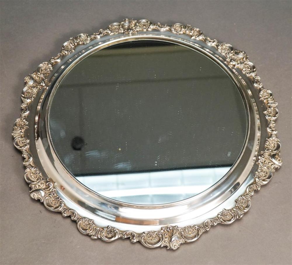 WALLACE BAROQUE SILVER PLATE AND MIRRORED