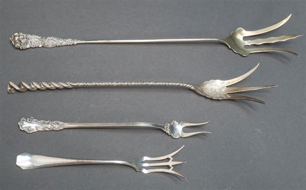 FOUR AMERICAN STERLING SILVER SEAFOOD