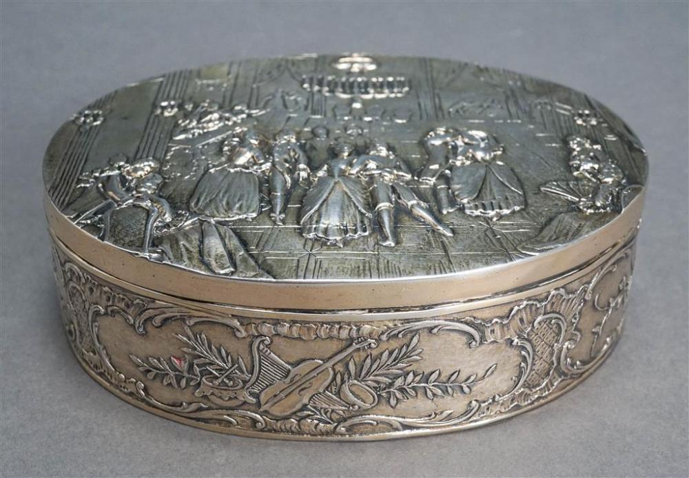 GERMAN 800-SILVER REPOUSSE BANQUET