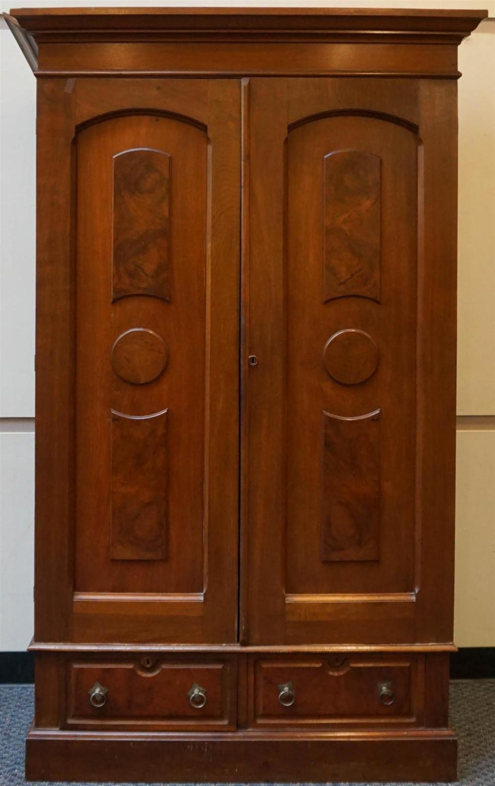 VICTORIAN MAHOGANY DOUBLE DOOR 3263ad