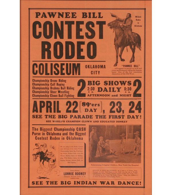  Pawnee Bill Contest Rodeo Cowboys 509fb