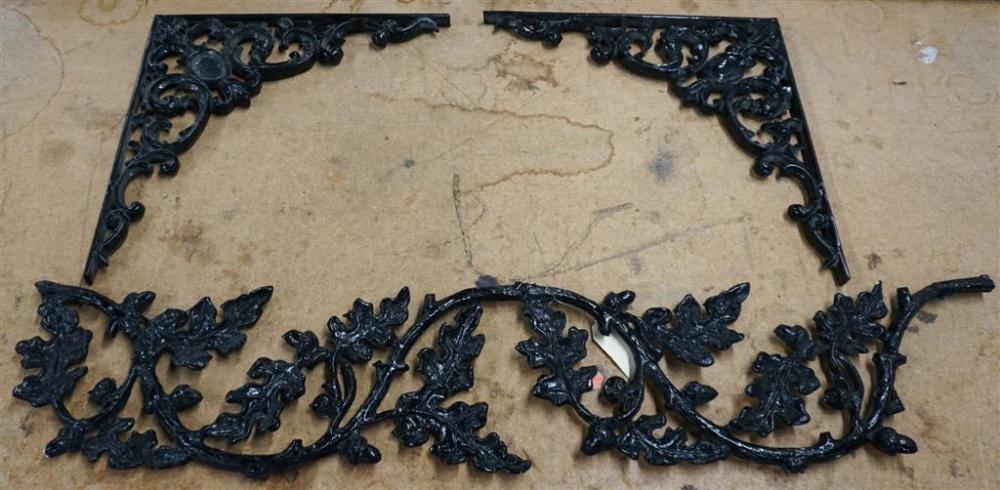 BLACK PAINTED IRON WALL DECORATION,