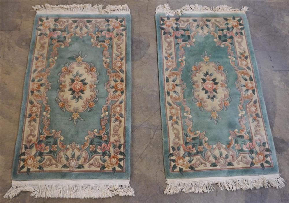 PAIR INDO CHINESE AUBUSSON PATTERN 32644c