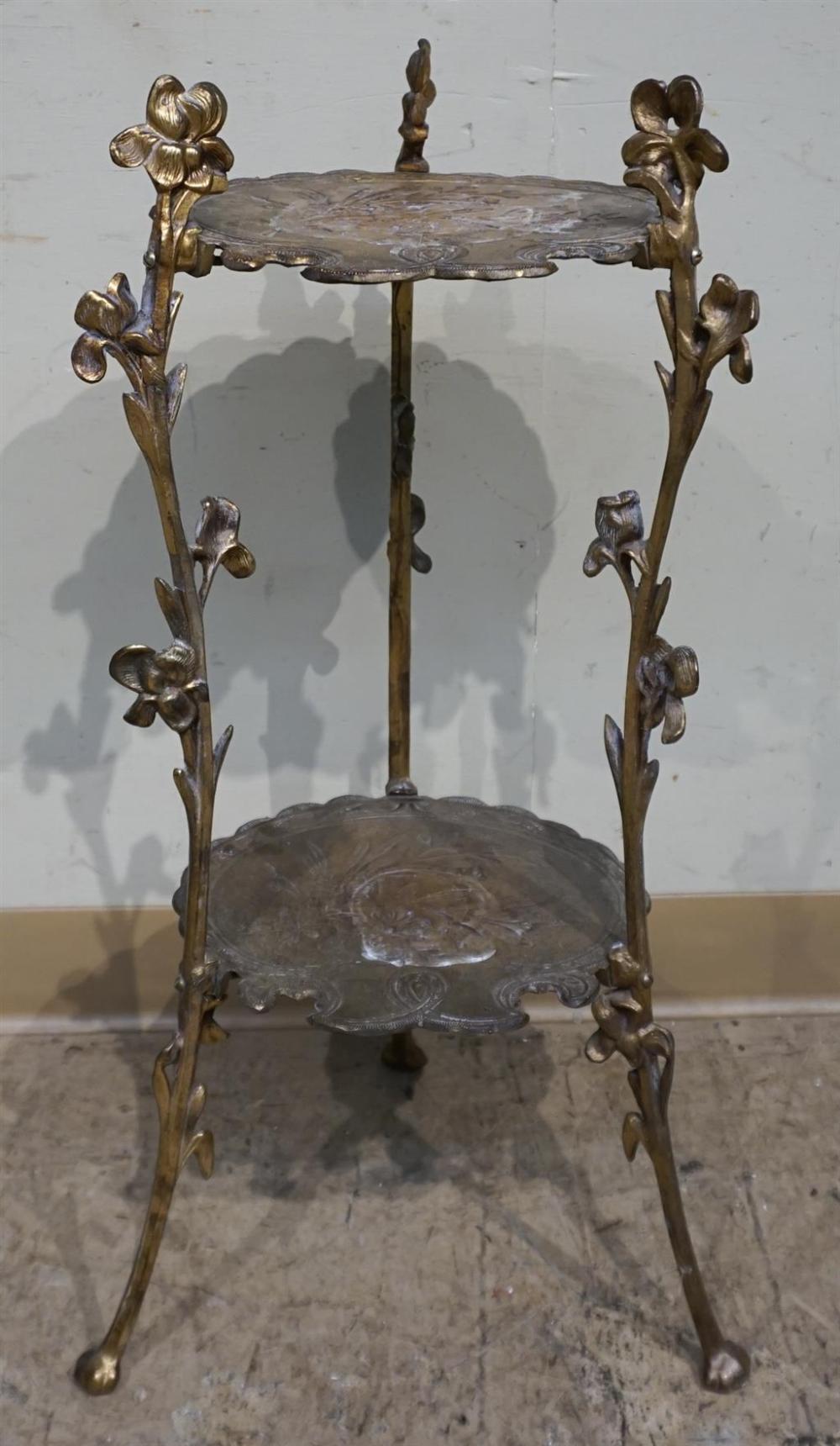 ART NOUVEAU STYLE GILT METAL TWO TIER 326470