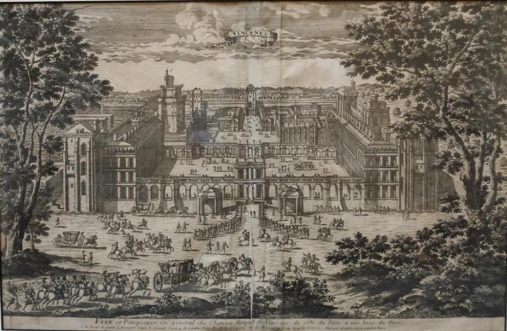 EUROPEAN ENGRAVED VIEW OF THE CHATEAU 3264a7