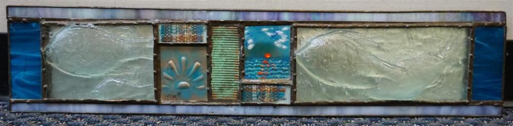 CONTEMPORARY ART GLASS WALL HANGING,