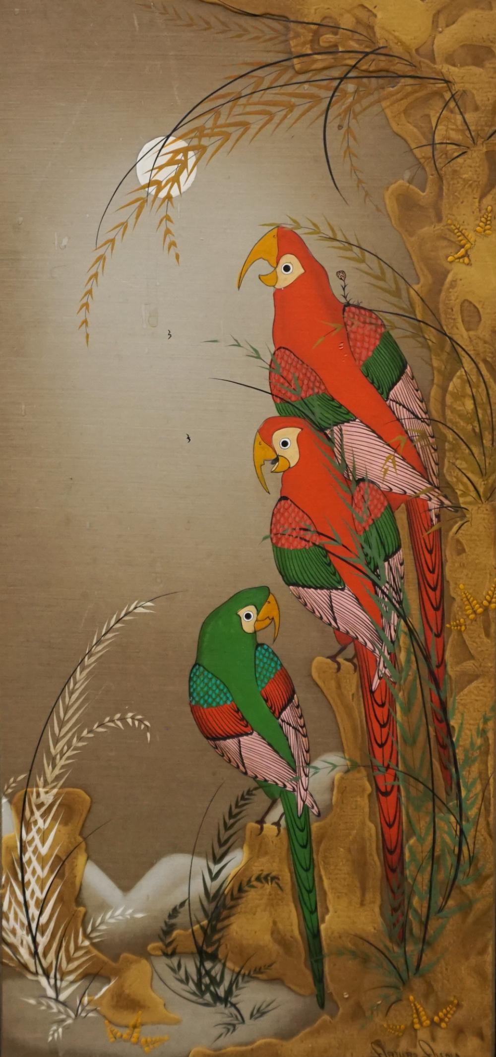 ARTURO ALCALA, THREE PARROTS UNDER