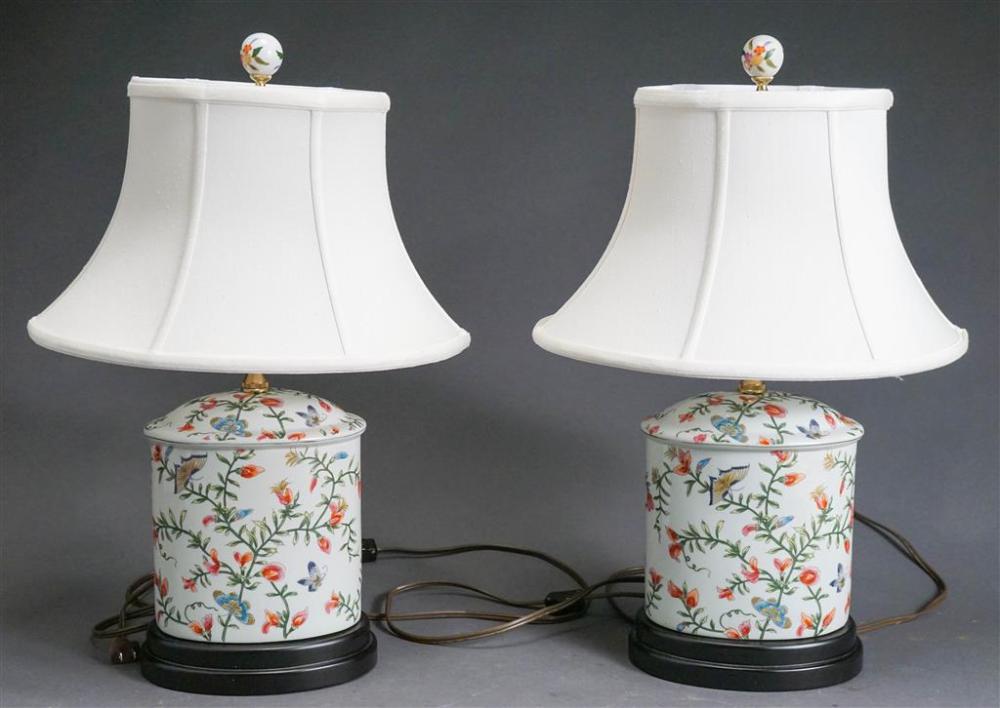 PAIR CHINESE PORCELAIN VASES MOUNTED