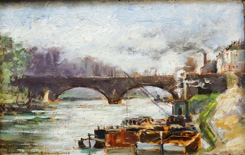 EUROPEAN SCHOOL, TUG BOATS IN RIVER,