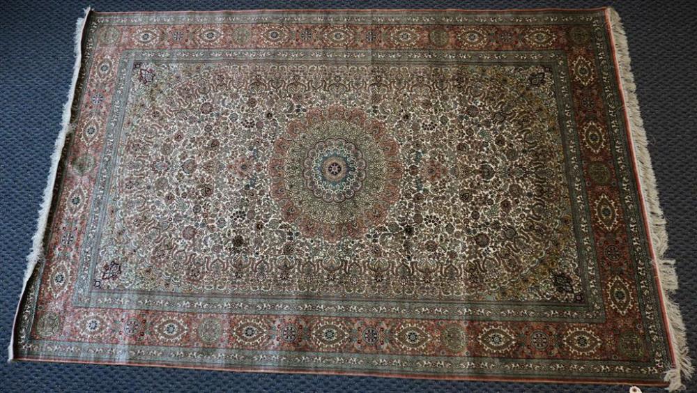 PAKISTAN SILK RUG 7 FT 10 IN X 3266ad