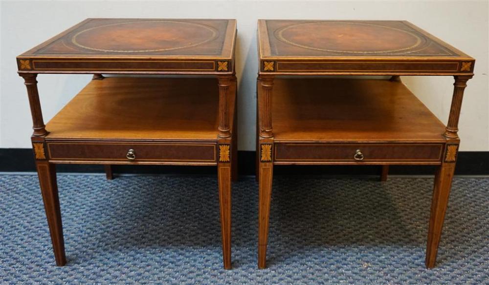 PAIR OF WEIMAN GEORGIAN STYLE INLAID