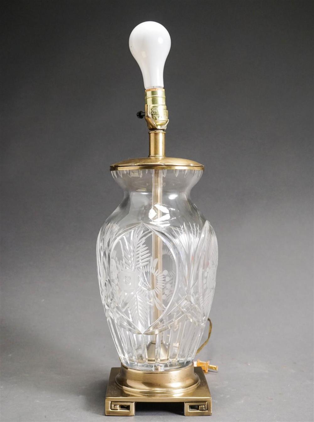 ANGLO-IRISH TYPE CUT MOLDED GLASS VASE