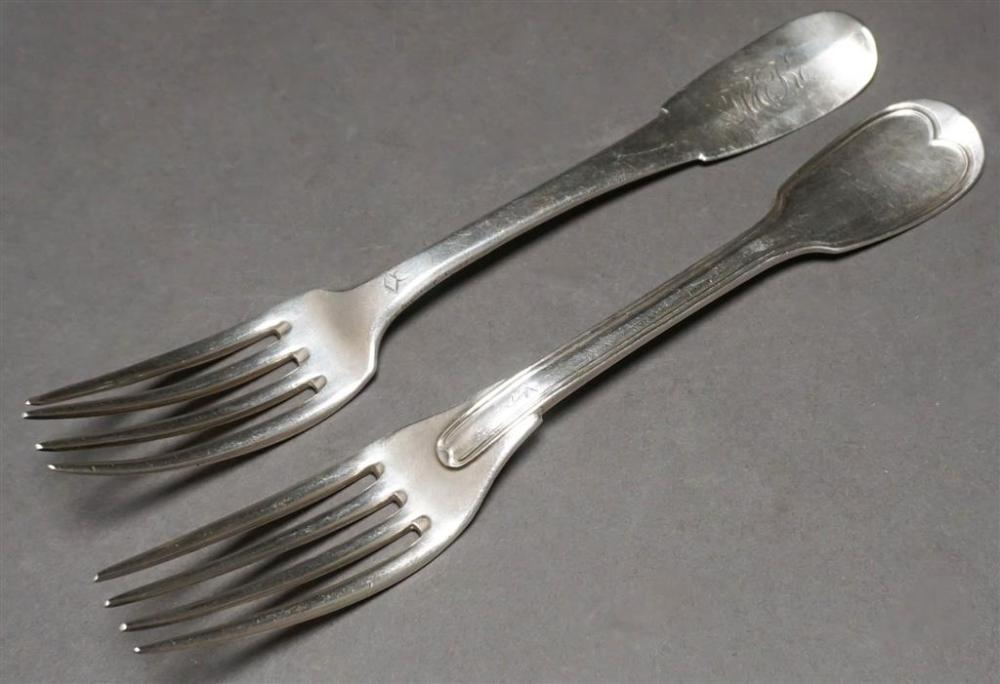 TWO FRENCH EXPORT SILVER DINNER