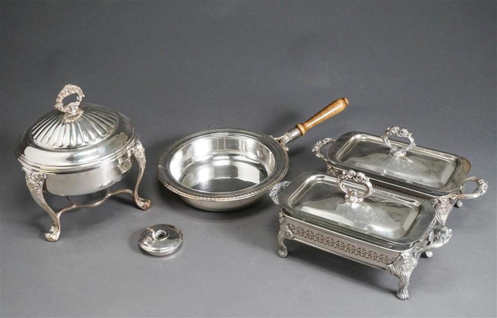 THREE SILVER PLATED SERVING DISHESThree