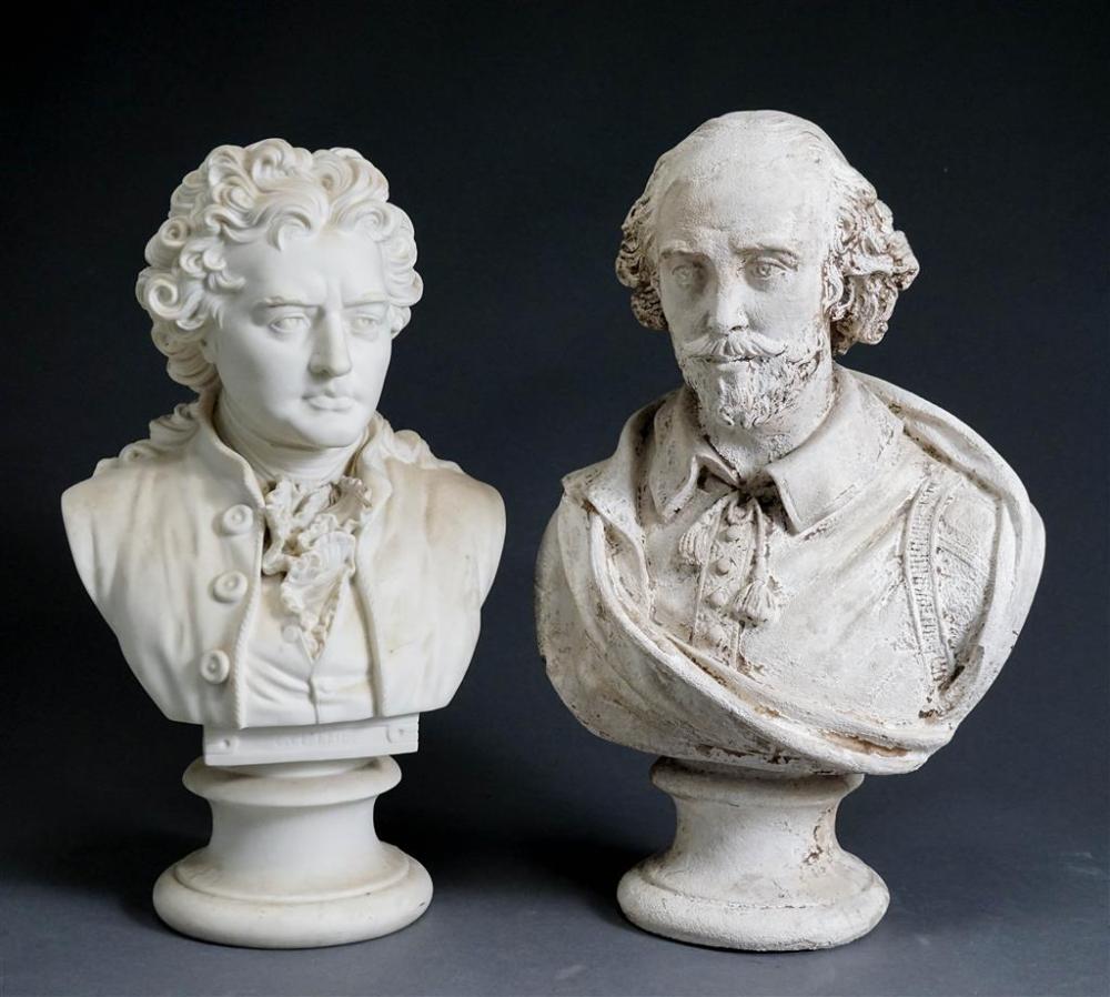 PARIANWARE BUST OF GUETHE AND PLASTER 3267ea