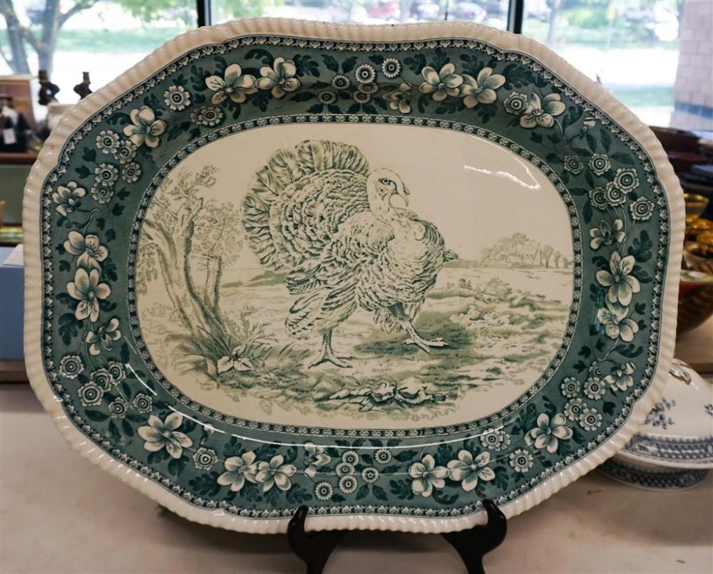 GREEN TRANSFER DECORATED TURKEY 326800