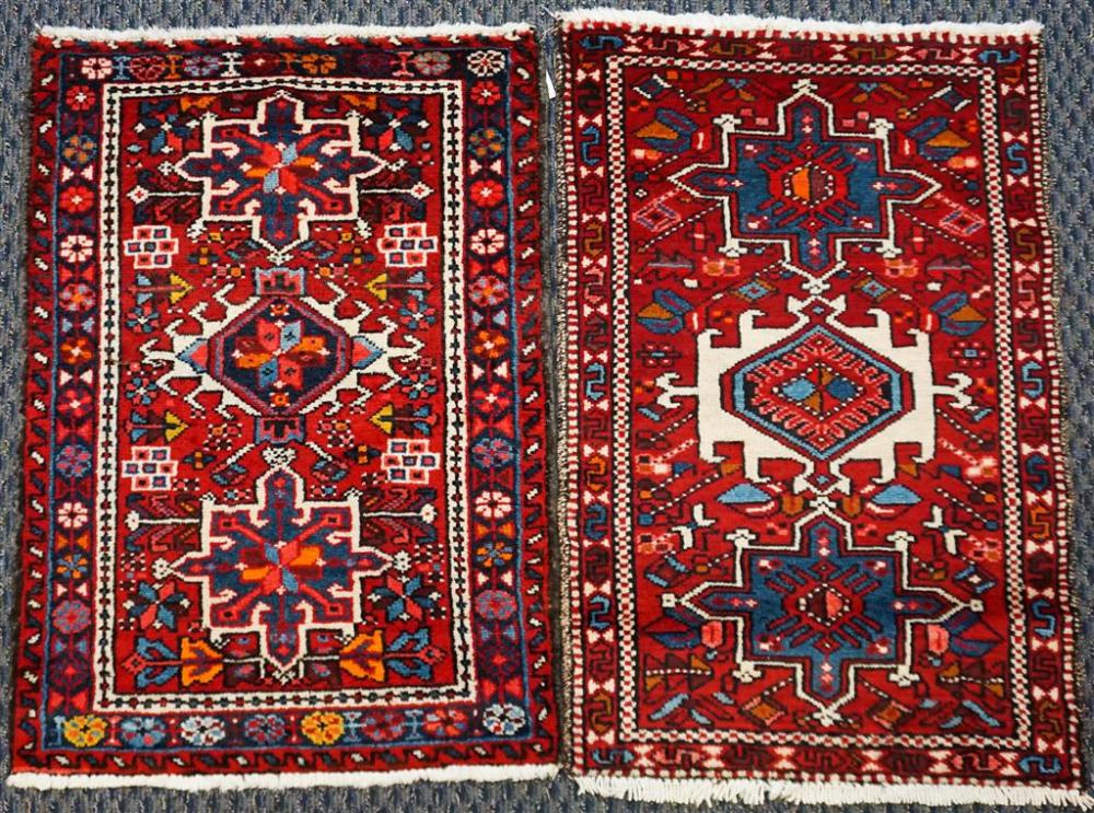 TWO HERIZ RUGS, 2 FT 11 IN X 1