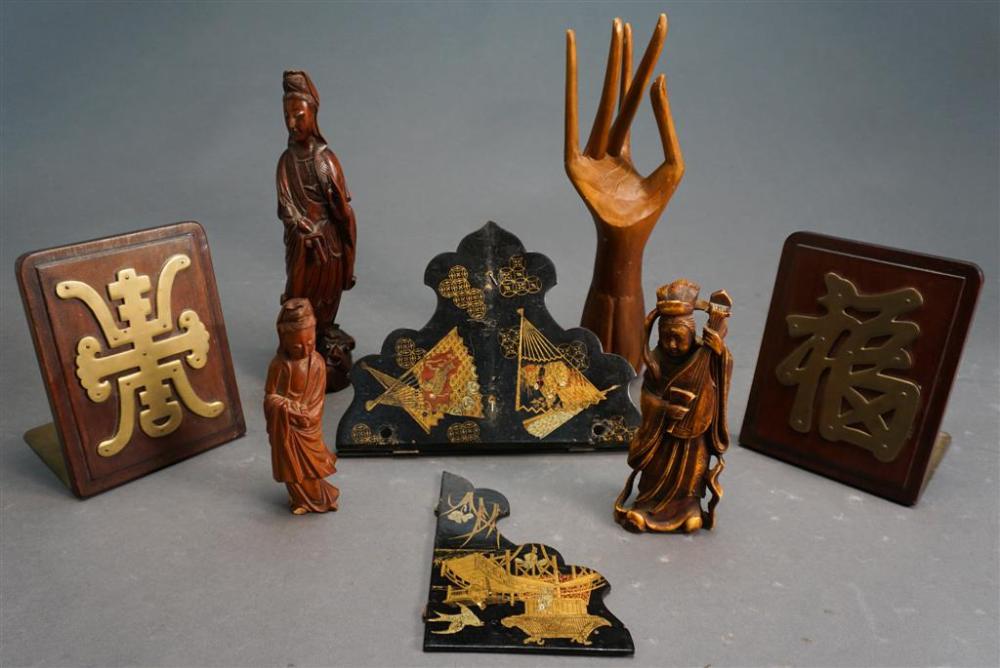 COLLECTION OF CHINESE CARVED WOOD