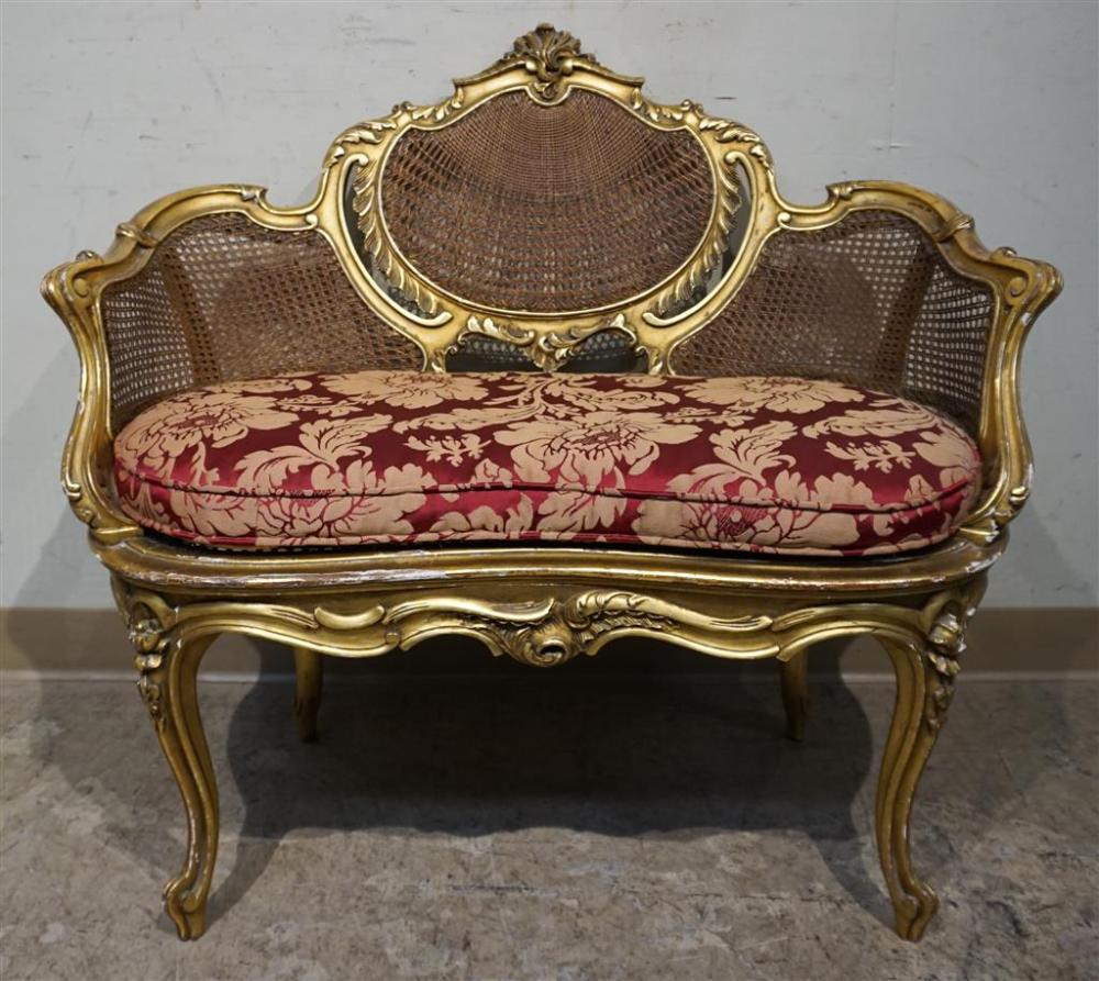 LOUIS XV STYLE GILT GESSO CANE