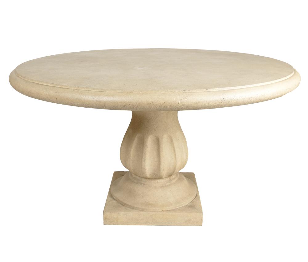 CAST STONE CENTER TABLEwith removable 326986