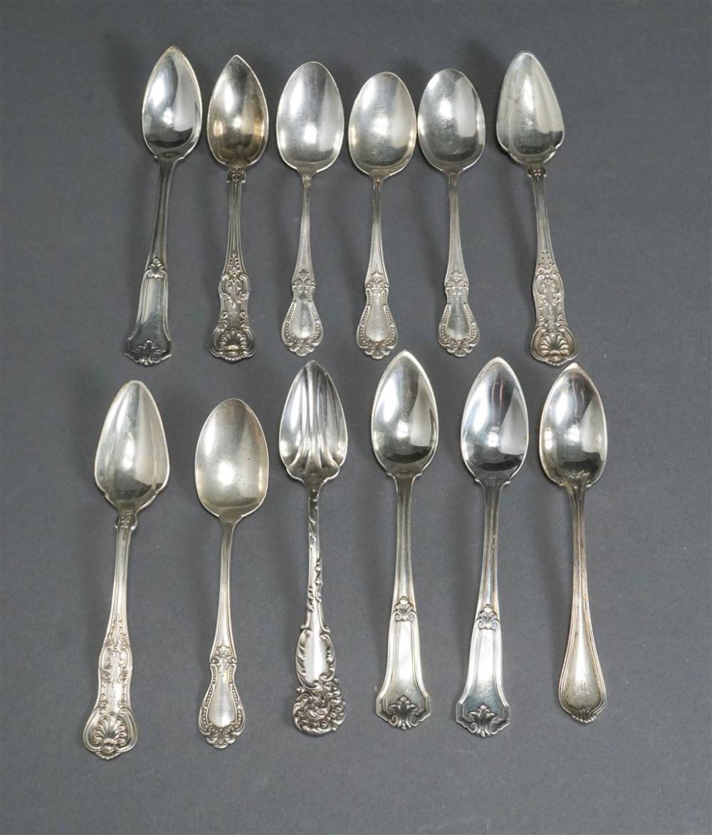 SEVEN STERLING SILVER CITRUS SPOONS