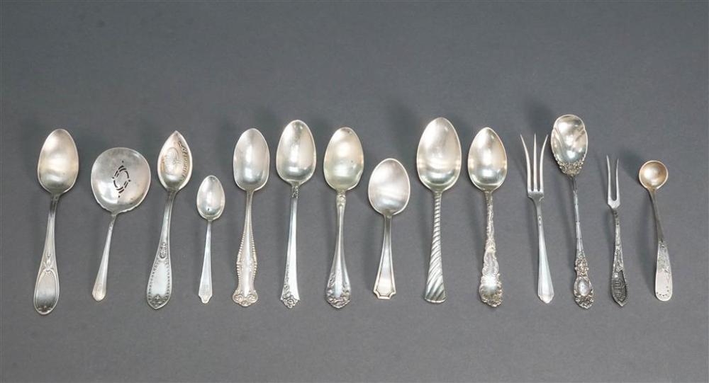 COLLECTION OF 14 ASSORTED STERLING