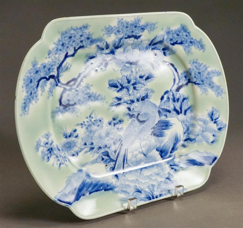 JAPANESE BLUE DECORATED CELADON