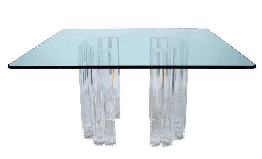 FENDI DINING TABLEglass and acrylic  3269fc